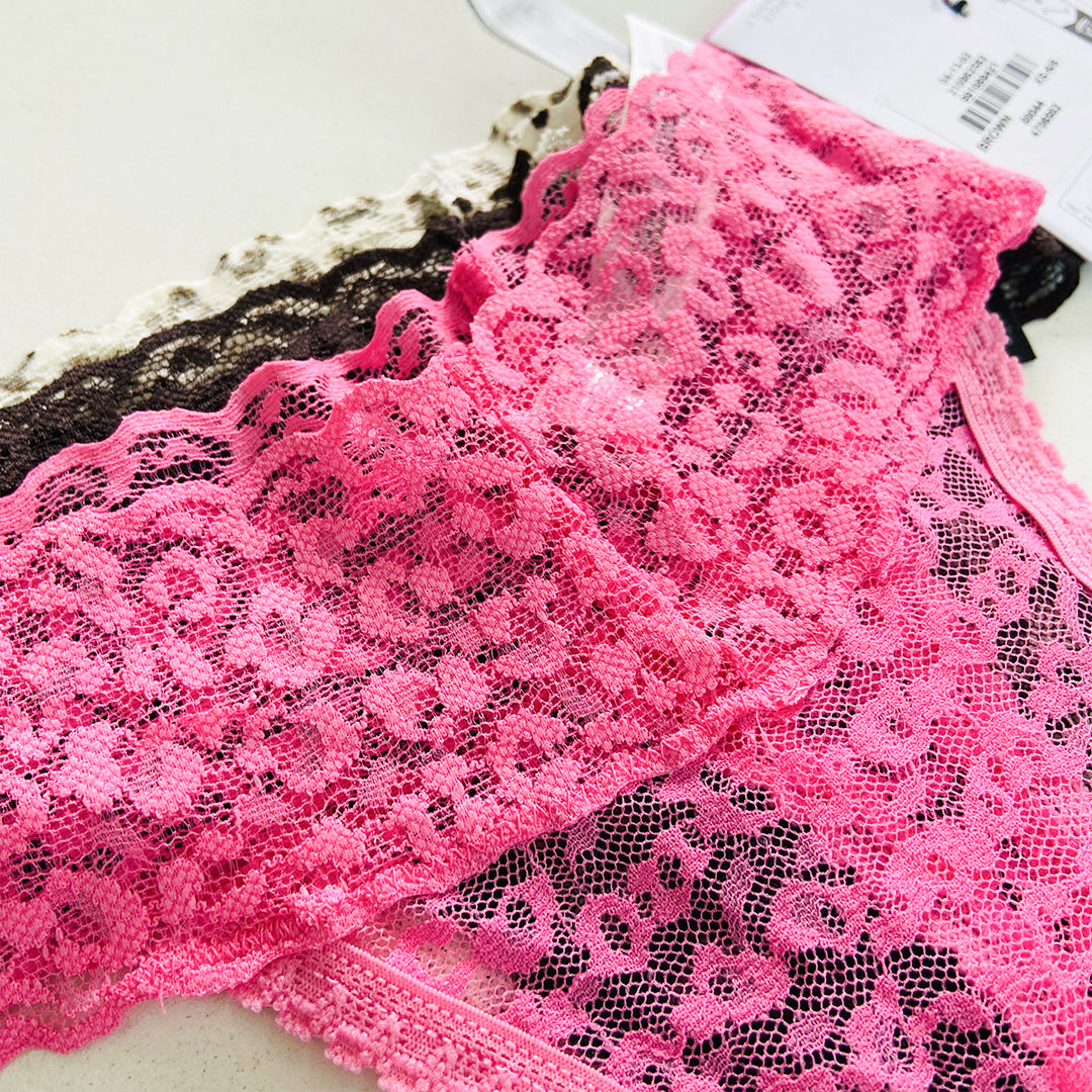 3pk Premium Lace Thongs
