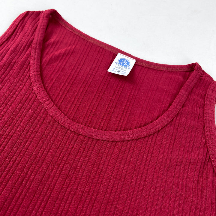 Women's Cotton Camisoles Solid Rib Tank Top