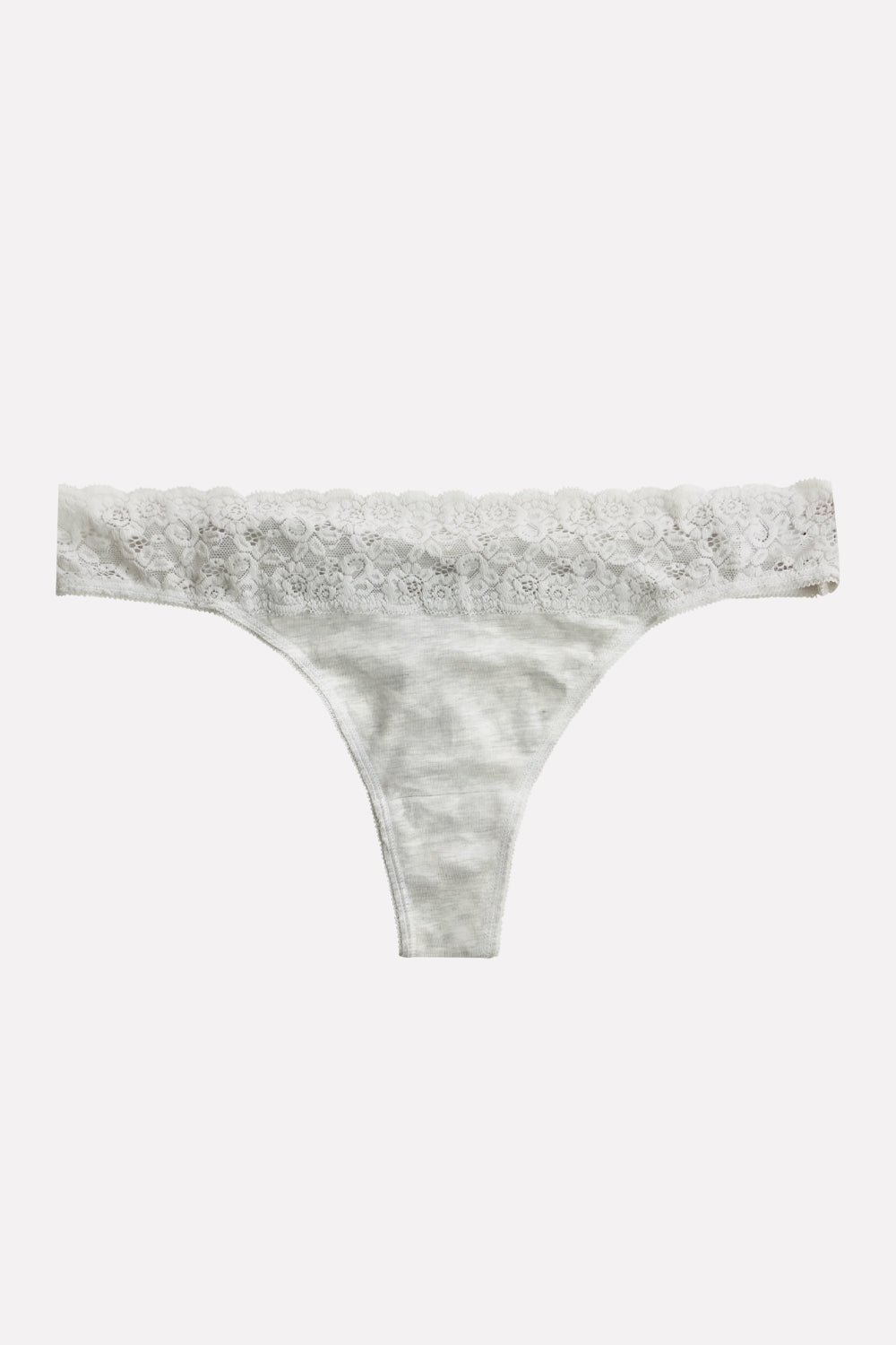 Ladies Mid Rise Lace Front Thong