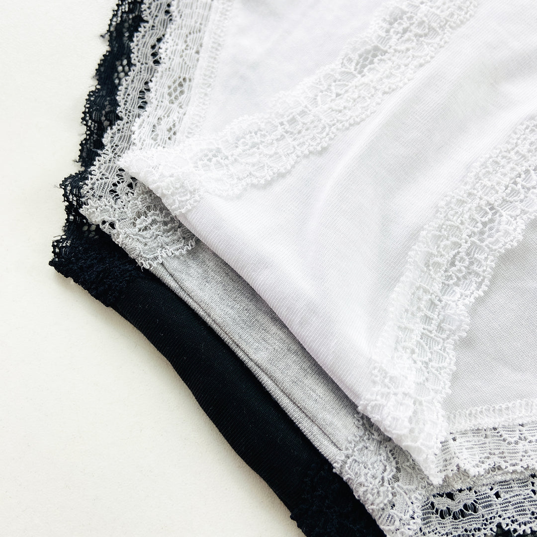 Ladies Lace Trim Brief Panty