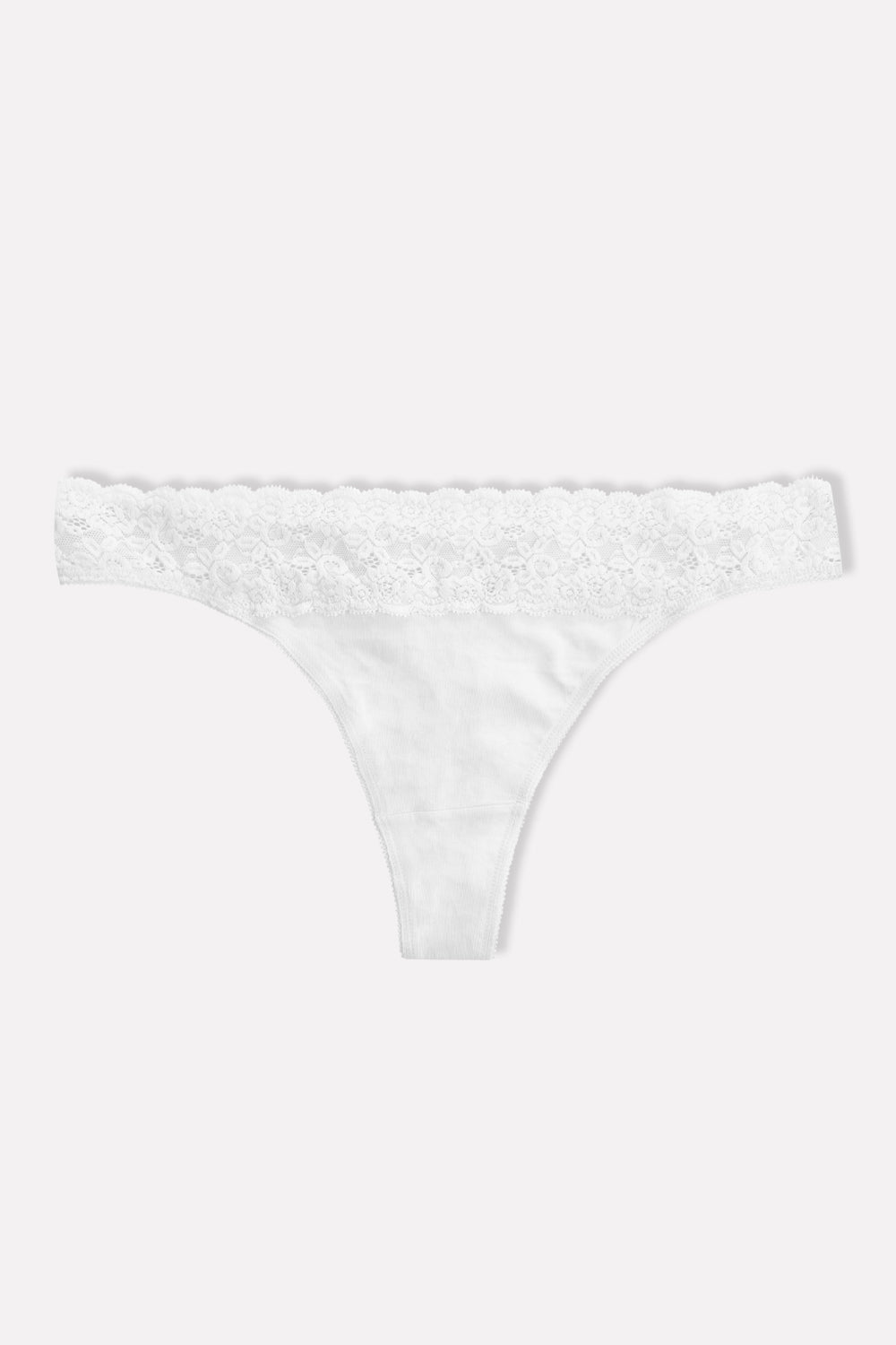 Ladies Mid Rise Lace Front Thong