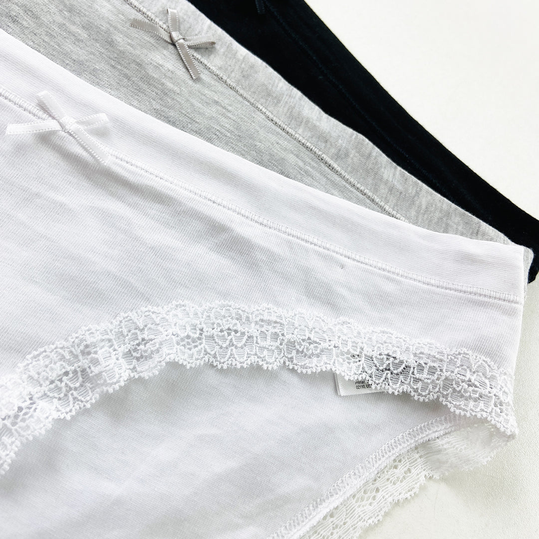 Ladies Lace Trim Brief Panty