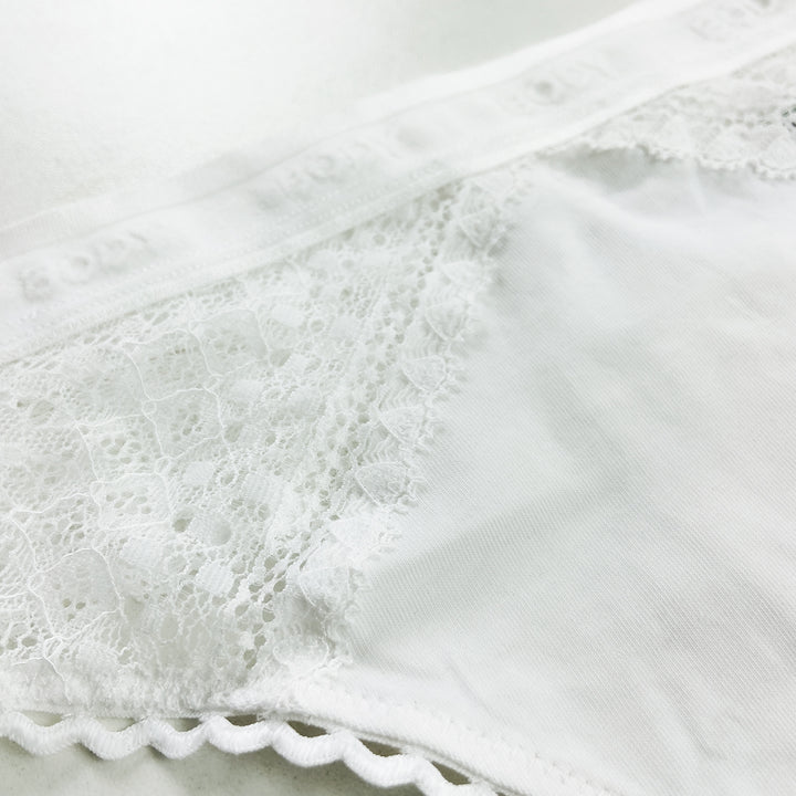 Ladies Mid Rise Cotton Lace Thong