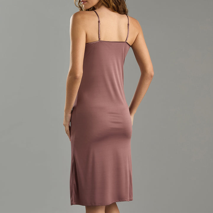 Womens Soft Adjustable Straps Basic Plain Long Camisole