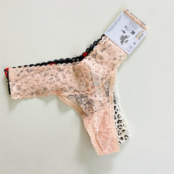 3pk Premium Lace Thongs