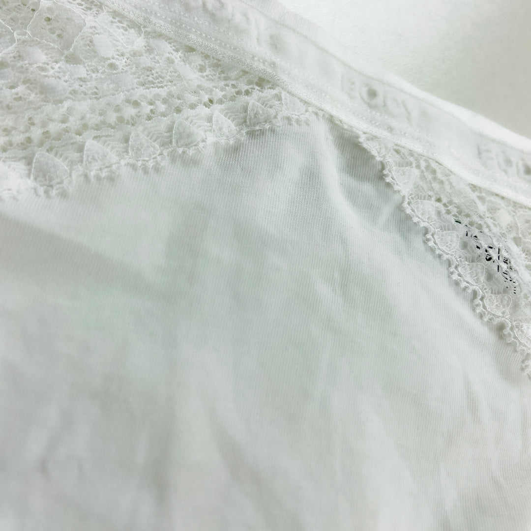 Ladies Mid Rise Cotton Lace Thong