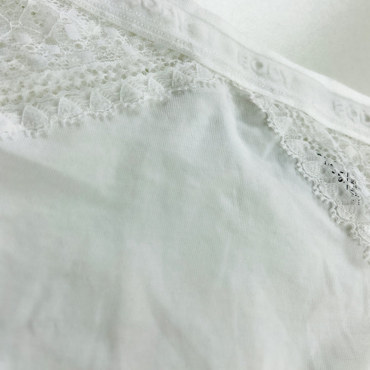 Ladies Mid Rise Cotton Lace Thong