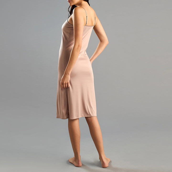 Womens Soft Adjustable Straps Basic Plain Long Camisole