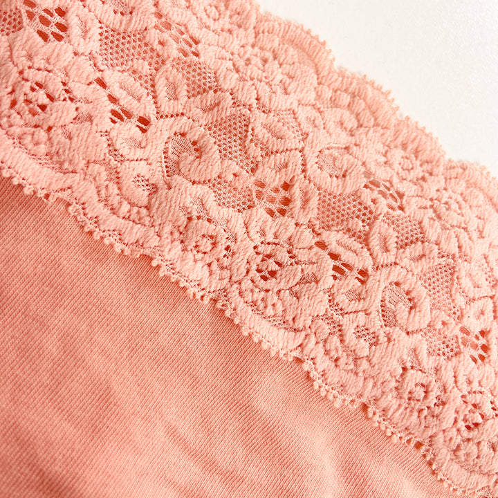 Ladies Mid Rise Lace Front Thong