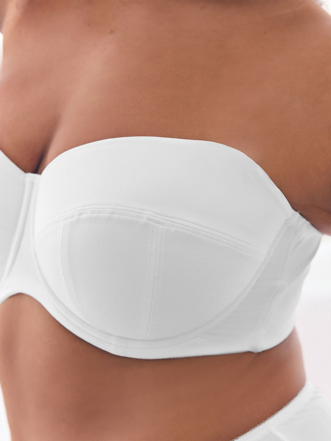 Womens Lightly Padded Strapless Multiway Underwired Bra