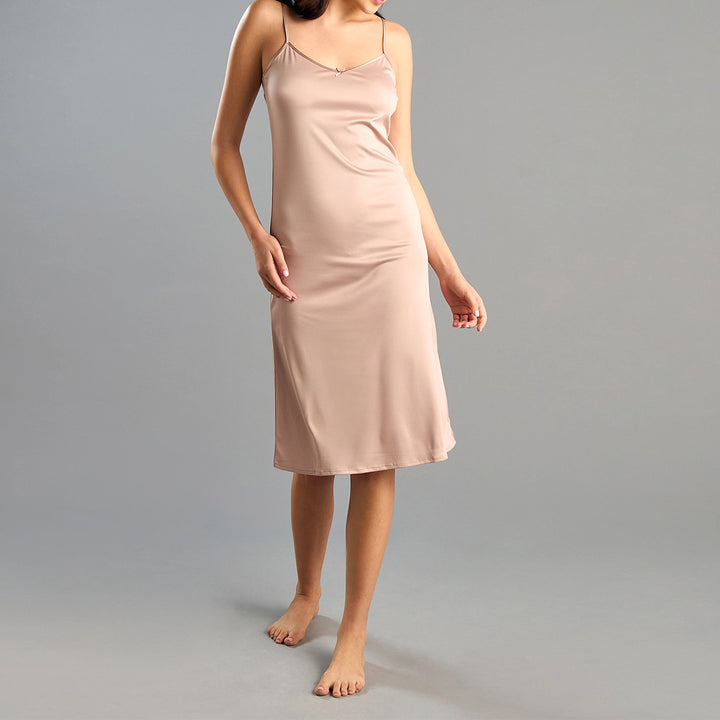 Womens Soft Adjustable Straps Basic Plain Long Camisole