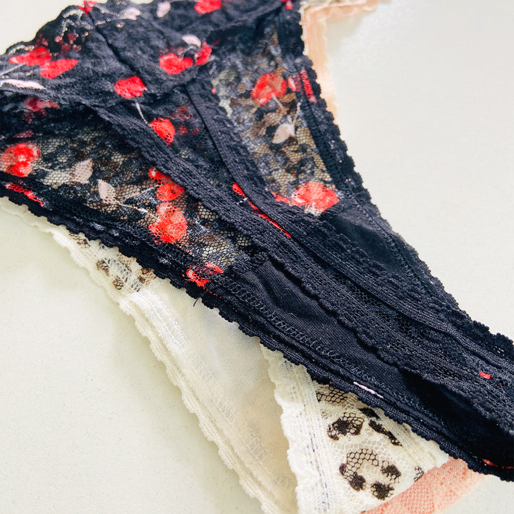 3pk Premium Lace Thongs