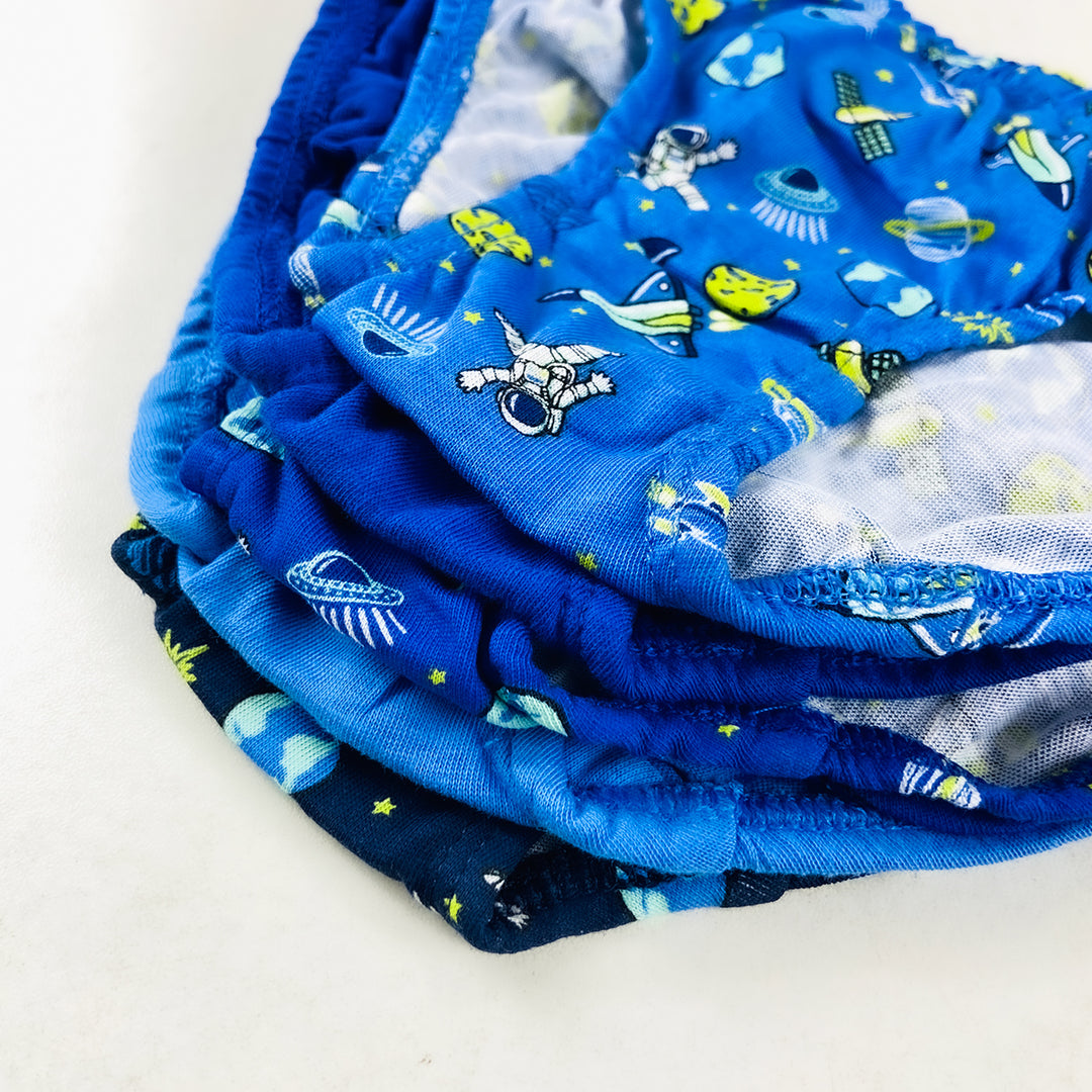 Pack of 5 Boys Space Theme Cotton Briefs