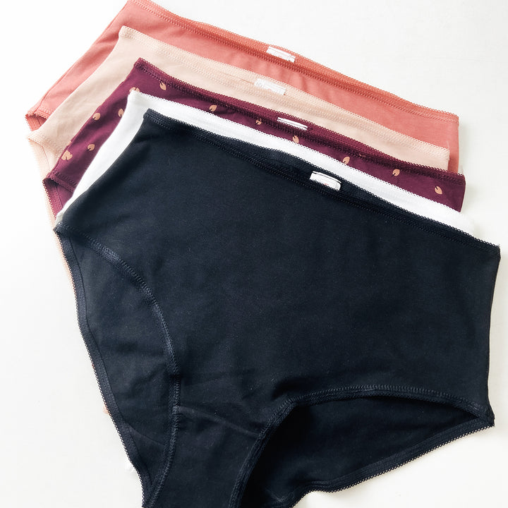 Pack of 3 Womens High Waist Soft & Breathable Cotton Panty