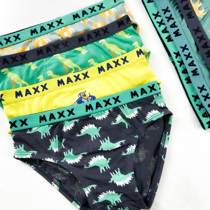 Pack of 3 Boys Fun Print Cotton Elastic Waistband Briefs Underwear