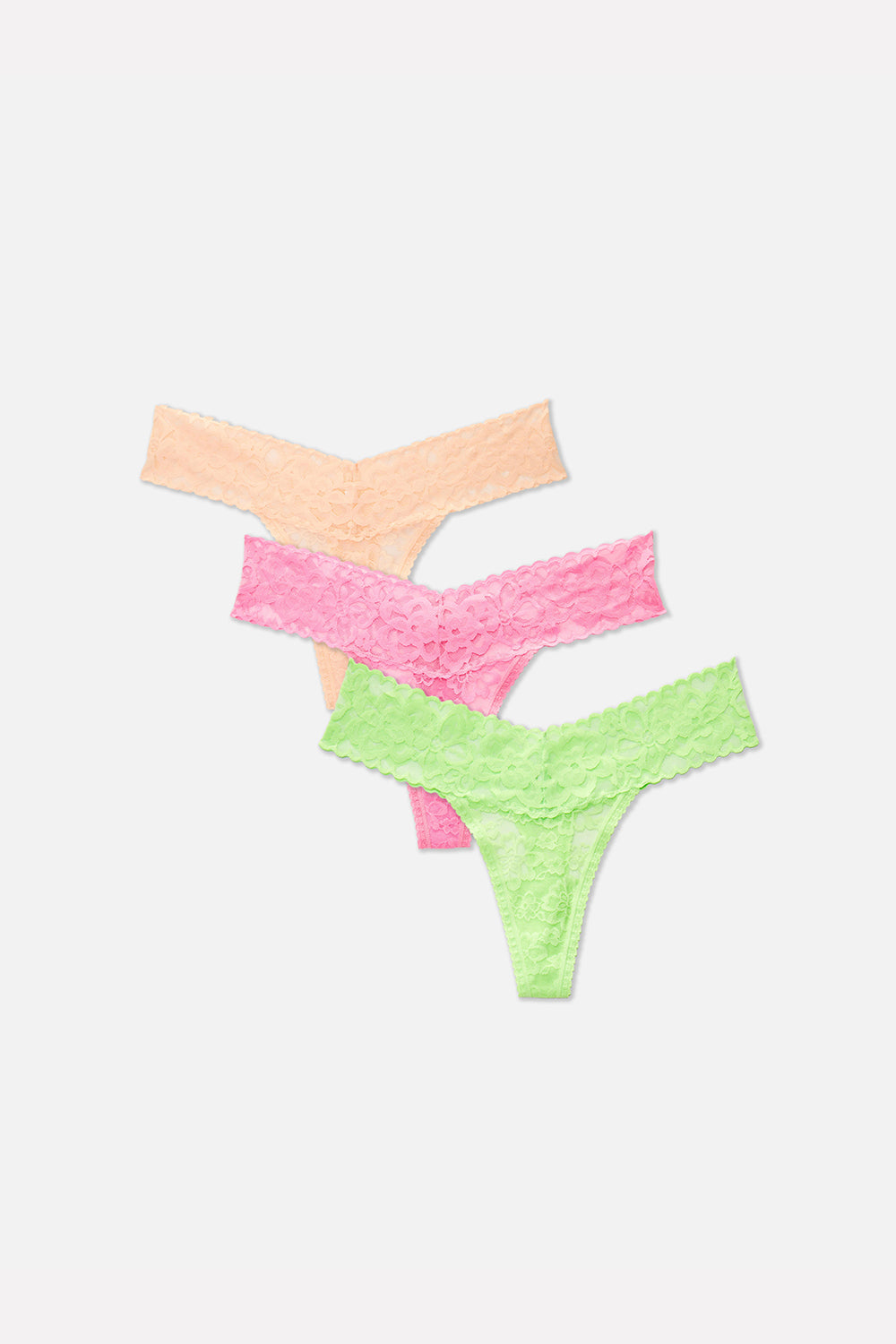 3pk Premium Lace Thongs