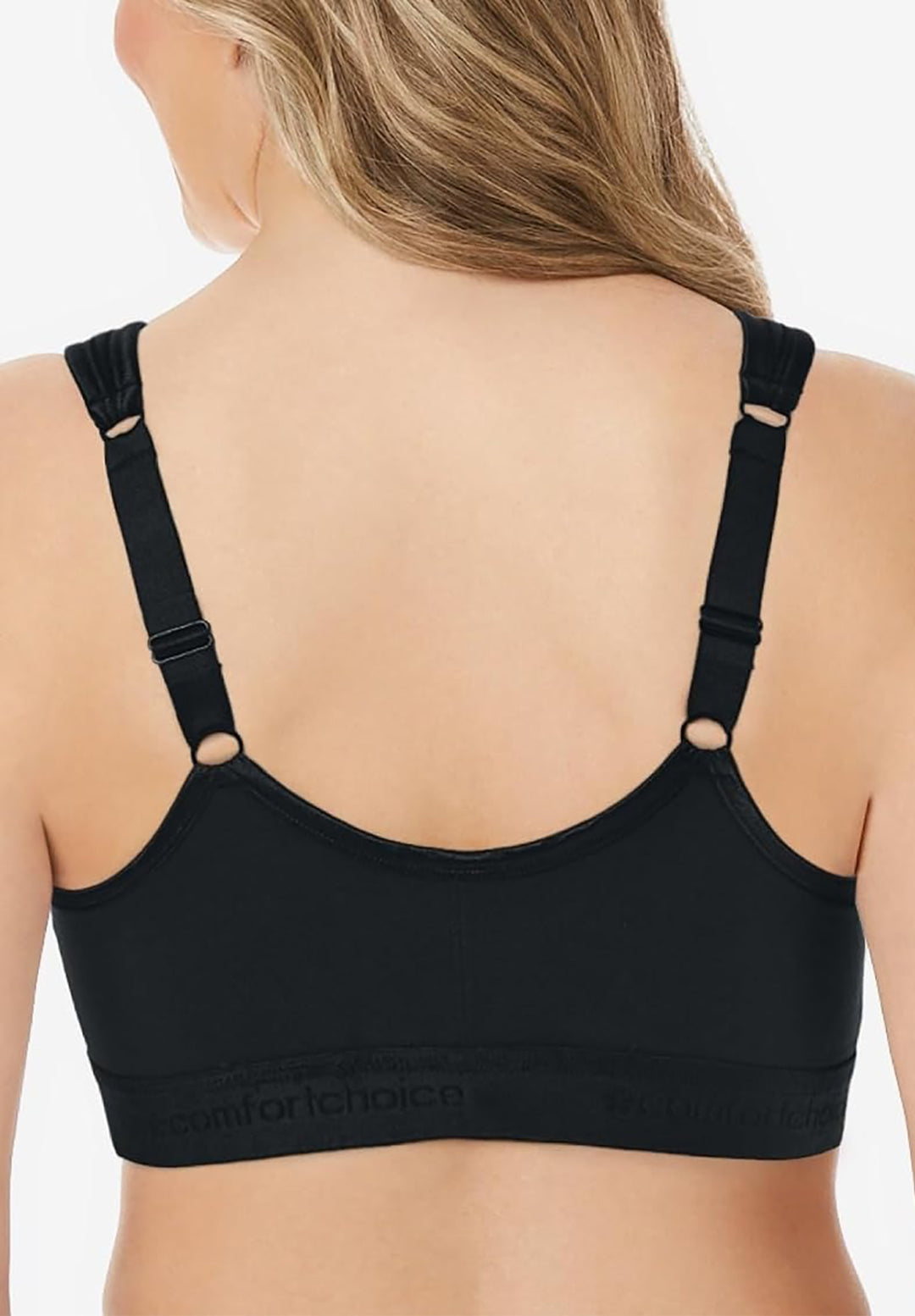 Womens Plus Size Wireless Front-Close Cotton Lounge Bra