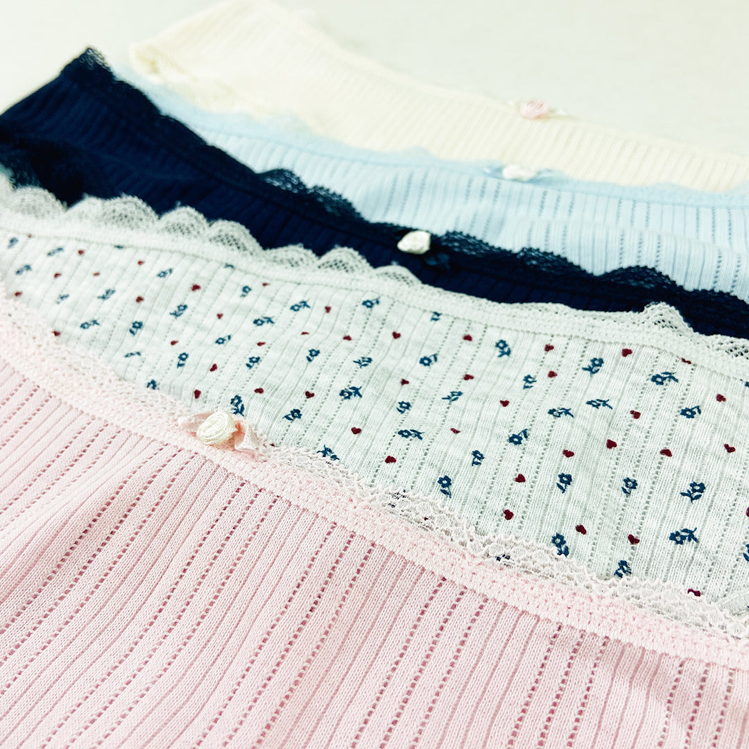 Pack of 3 Womens Ribbed Cotton Panty