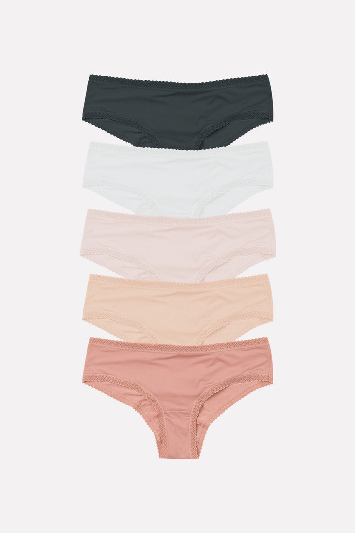Ladies Mid Rise Microfiber Hipster Brief Panty