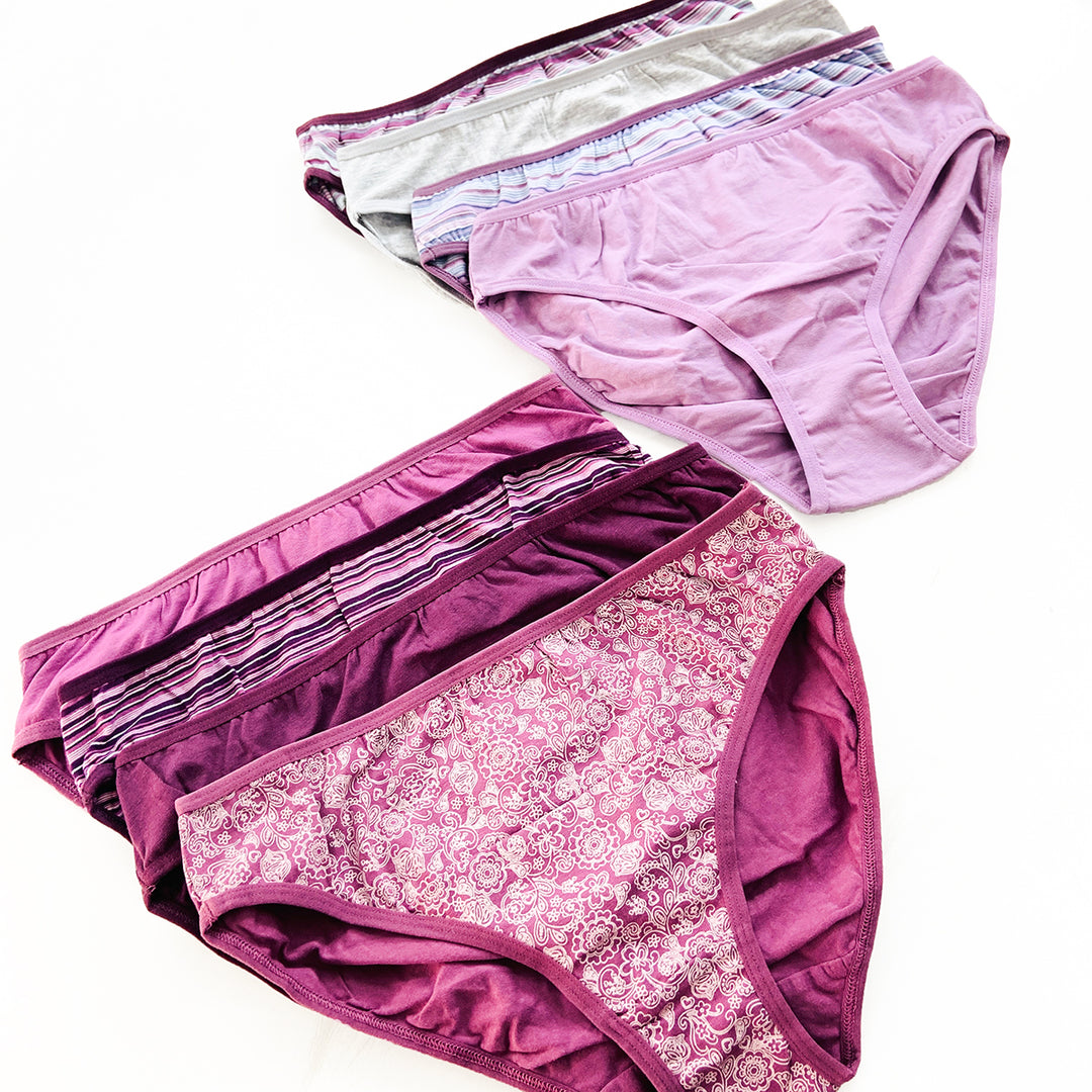 Pack of 4 Womens Classic Soft Cotton Mini Briefs Panty