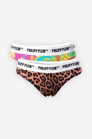 Womens Premium Logo Print Underwear Bikini Panties