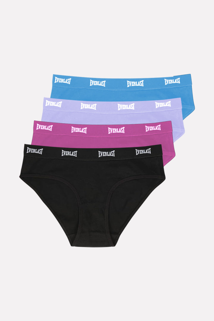 Pack of 4 Womens Mid Rise Tagless Bikini Briefs Underwear