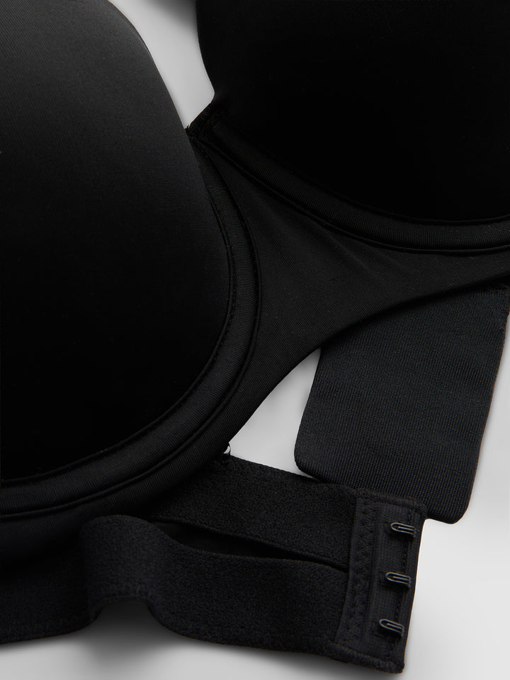 Womens Padded Underwire Adjustable Straps Balconette Bra