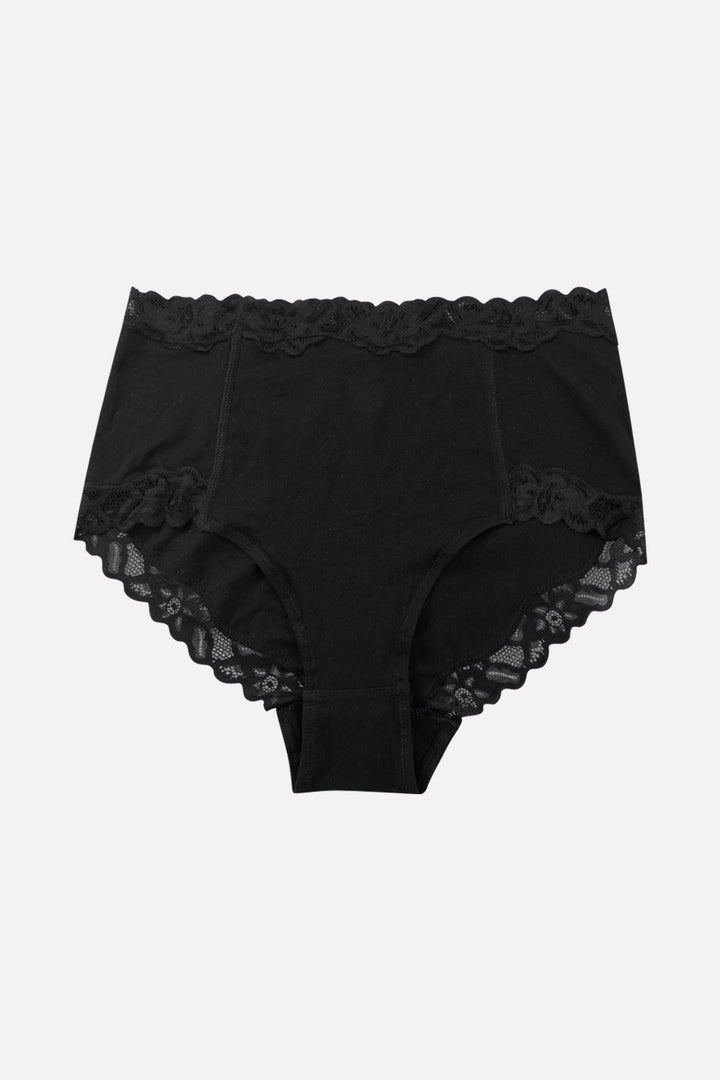 Ladies High Waisted Cotton Brief Panty