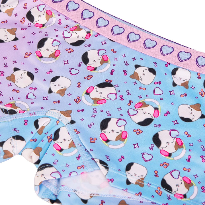 Pack of 5 Girls Soft Stretch Boyshorts Fun Printed Underwear