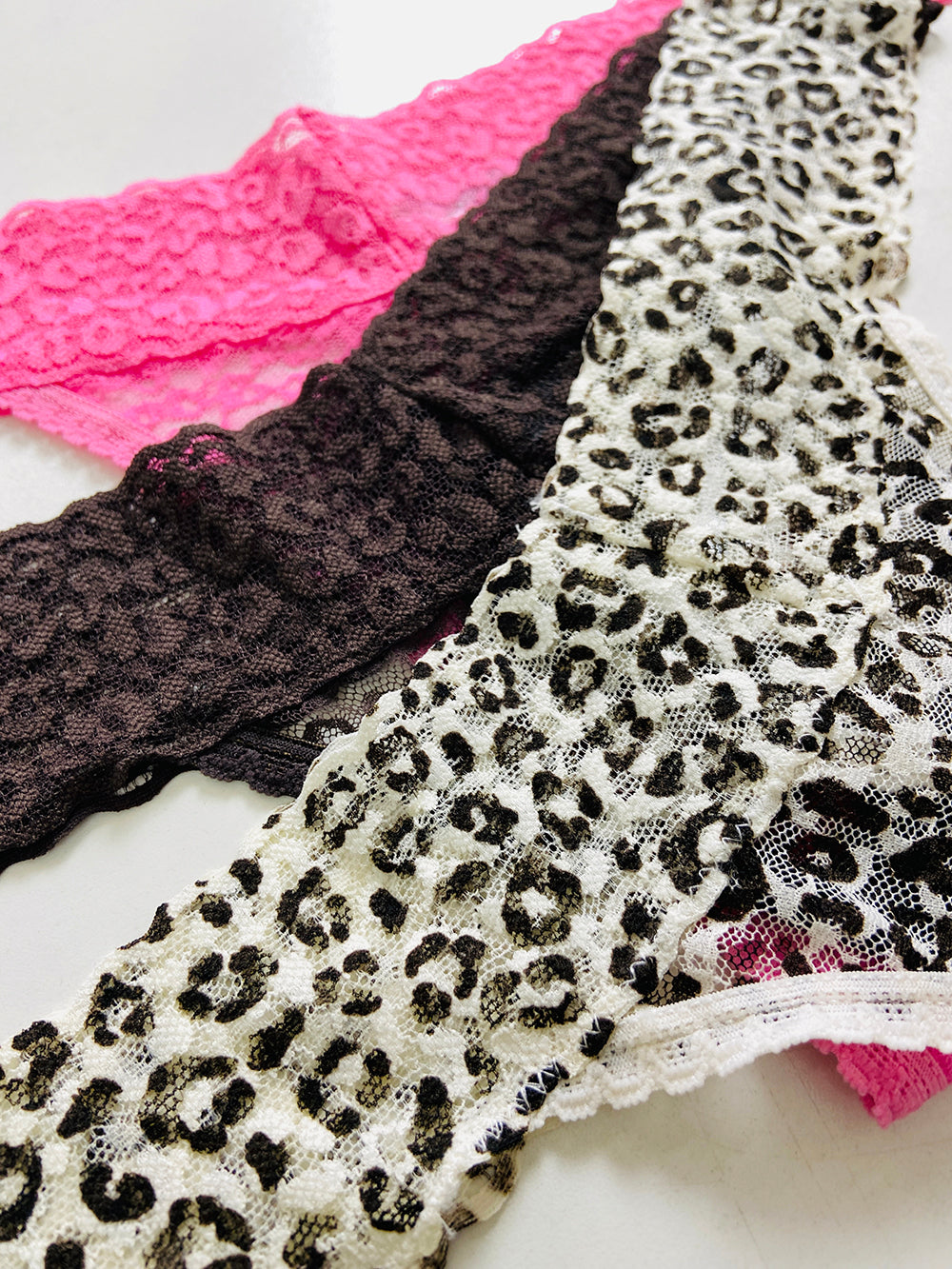 3pk Premium Lace Thongs