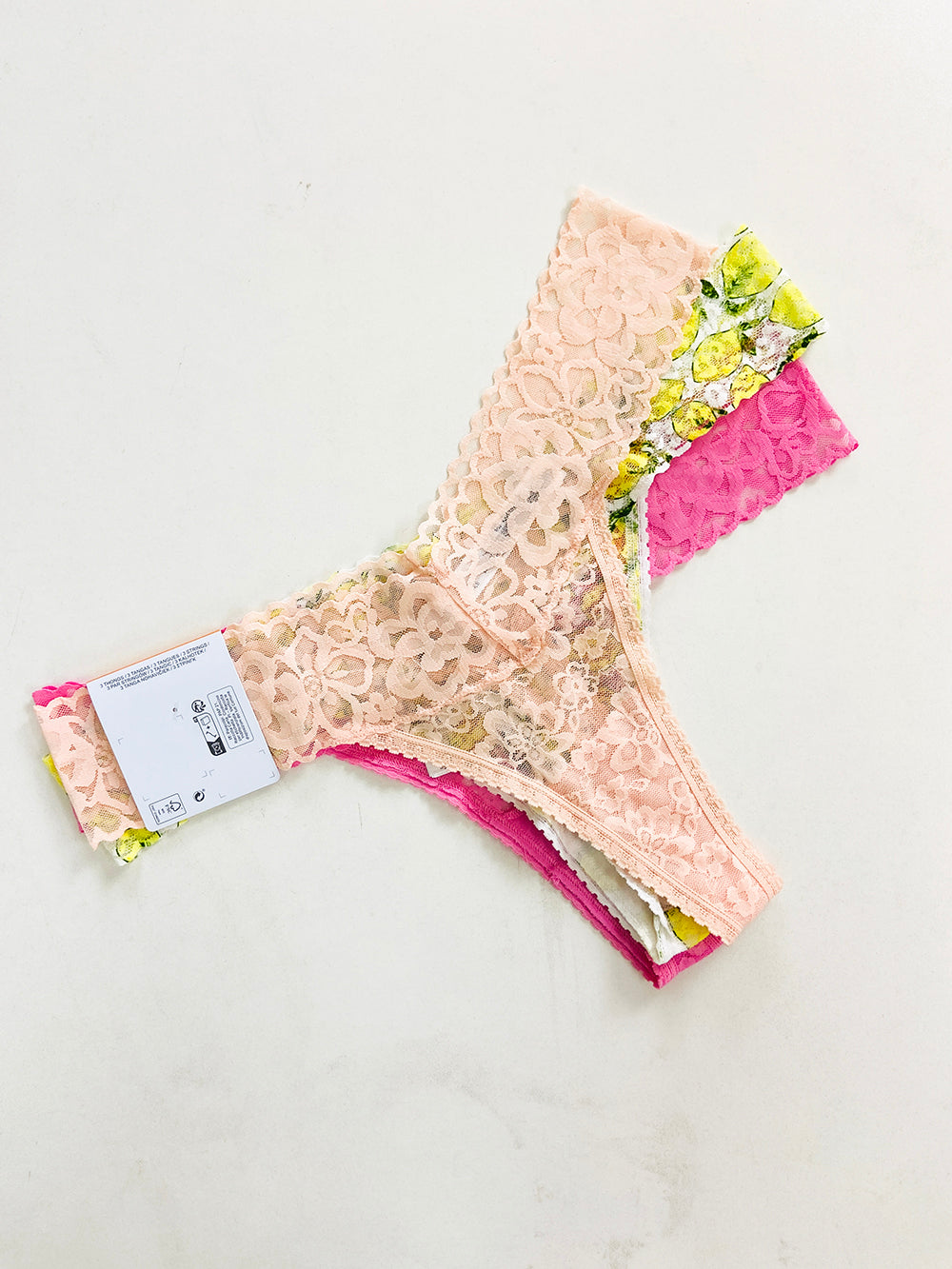 3pk Premium Lace Thongs