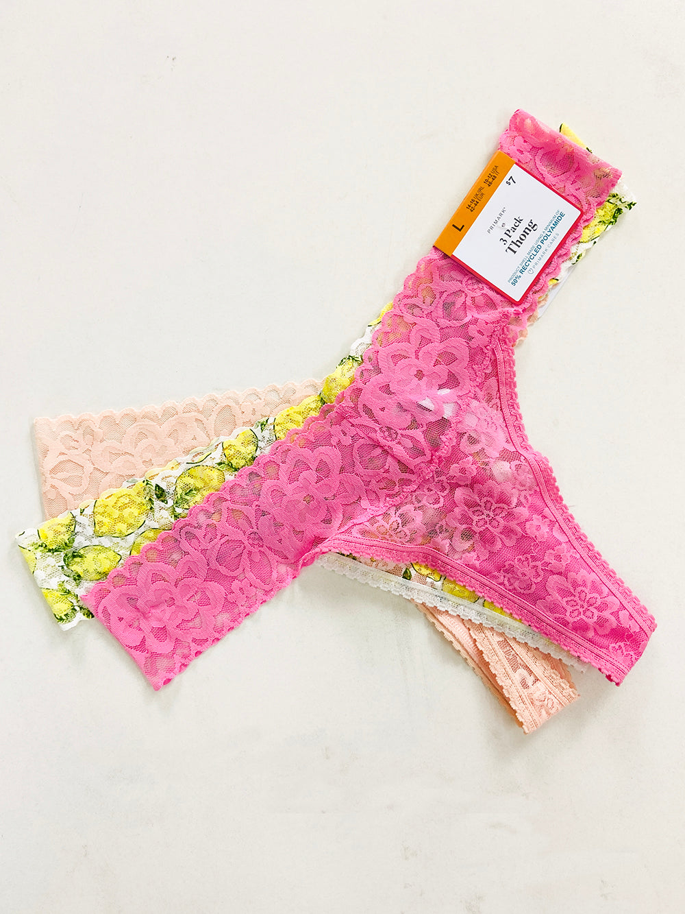 3pk Premium Lace Thongs