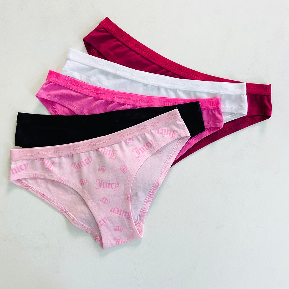 Womens 5 Pack Cotton Brief Underwear Set