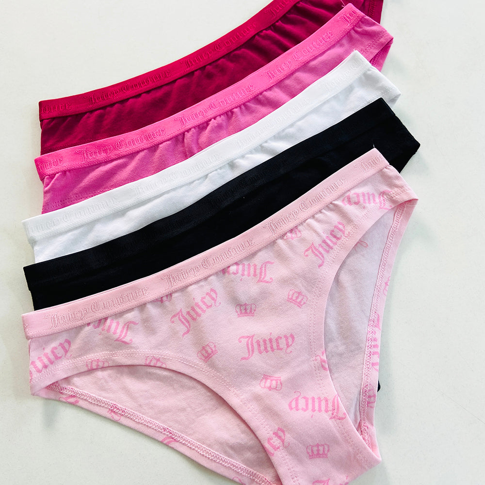 Womens 5 Pack Cotton Brief Underwear Set