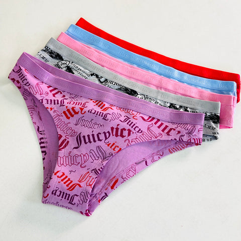 Womens 5 Pack Cotton Brief Underwear Set