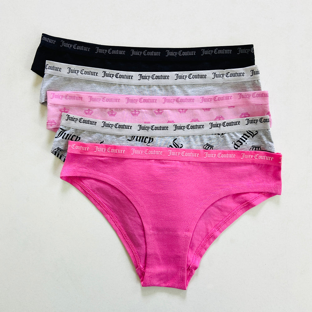 Womens 5 Pack Cotton Brief Underwear Set