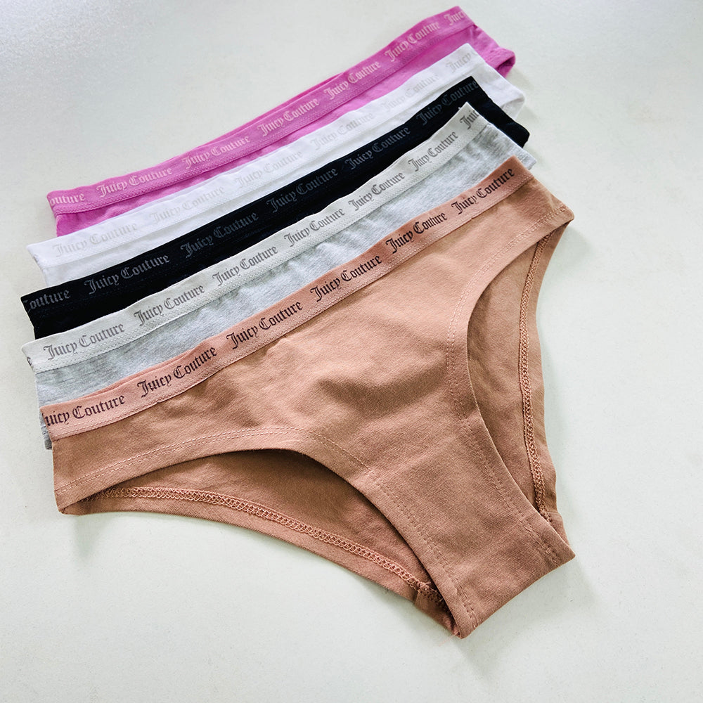 Womens 5 Pack Cotton Brief Underwear Set