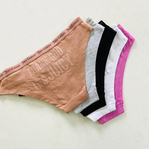 Womens 5 Pack Cotton Brief Underwear Set