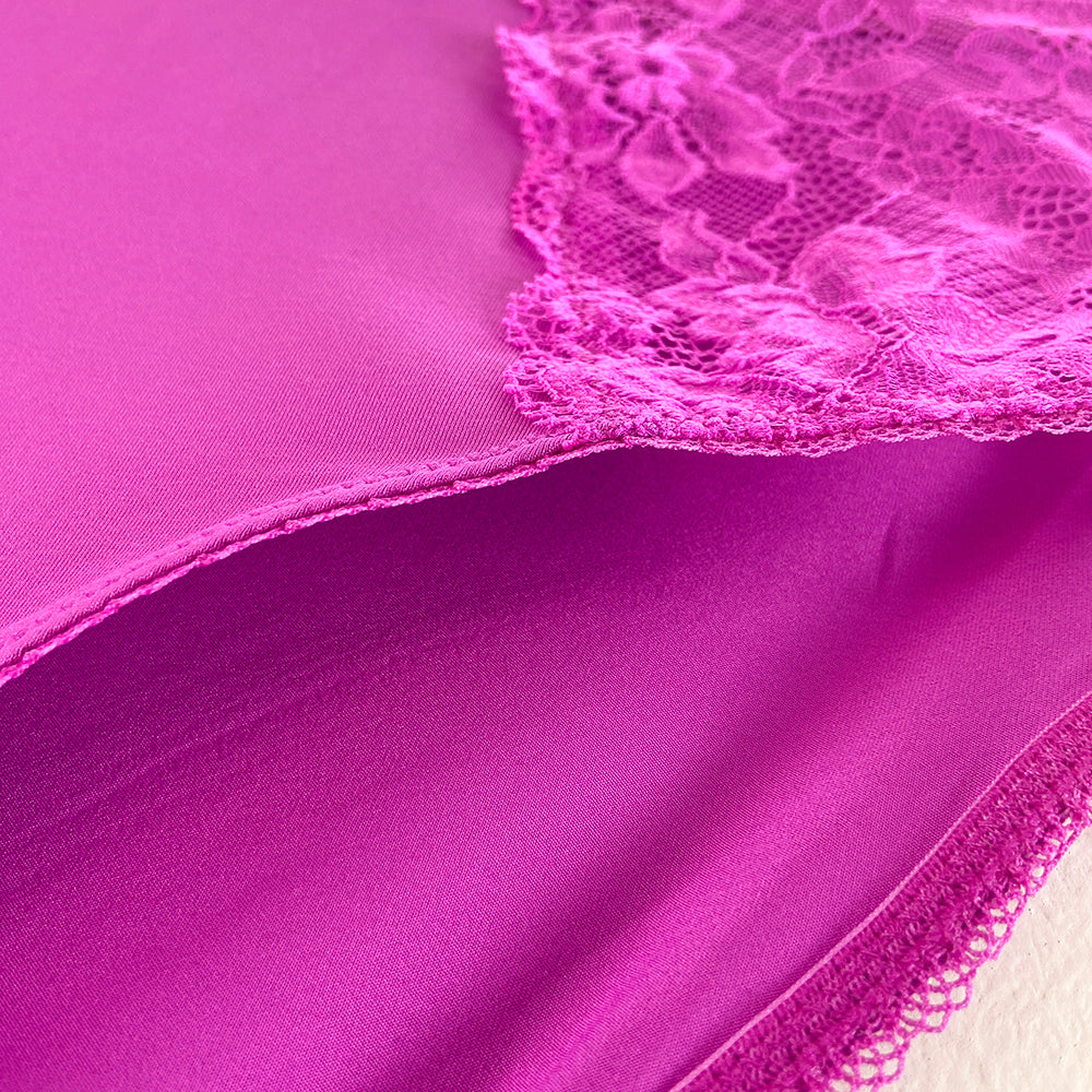 Womens High Waisted Stretch Lace Full Brief Panty