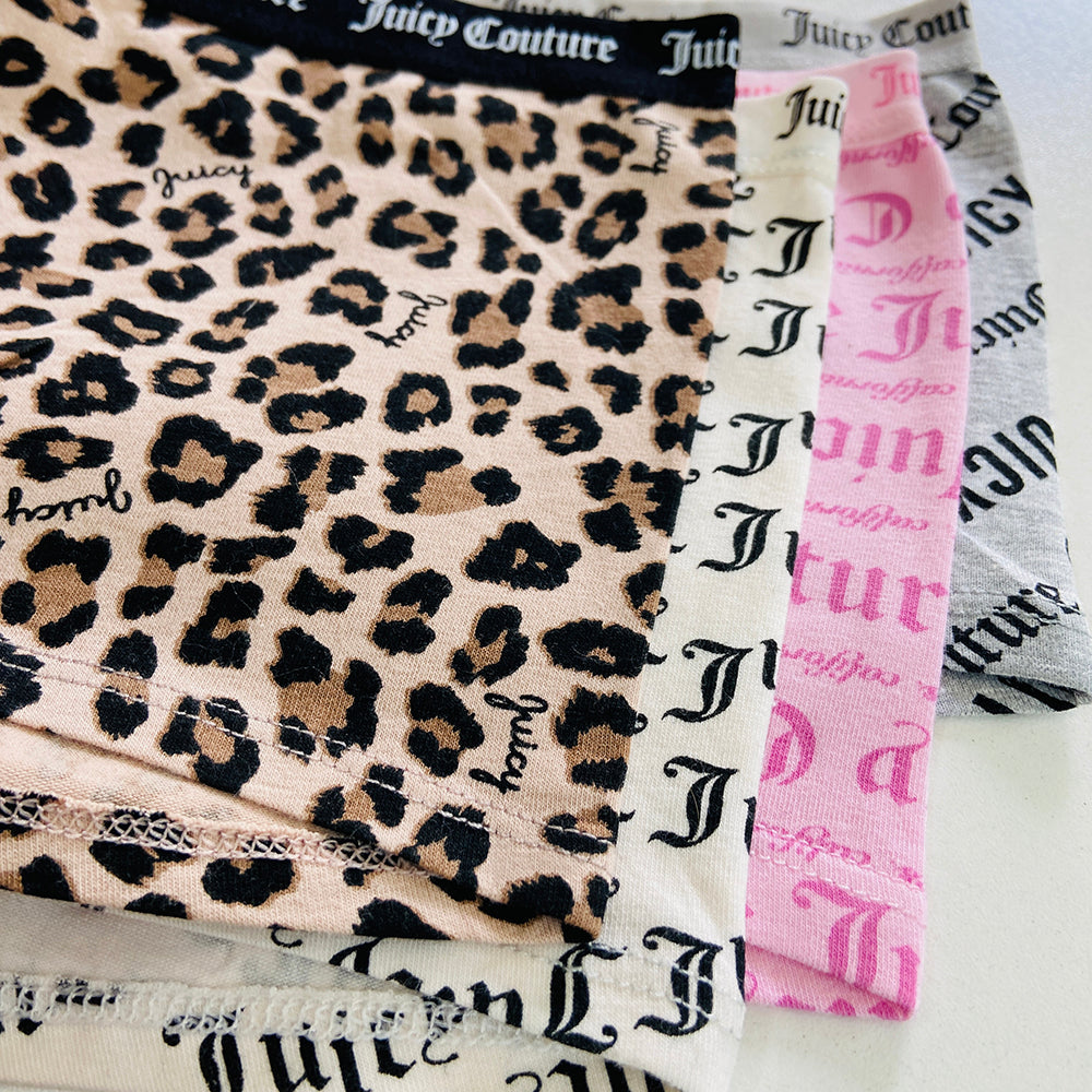 Womens 4 Pack Cotton Boyshort Brief Panty