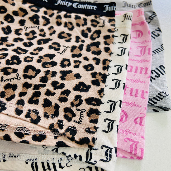 Womens 4 Pack Cotton Boyshort Brief Panty