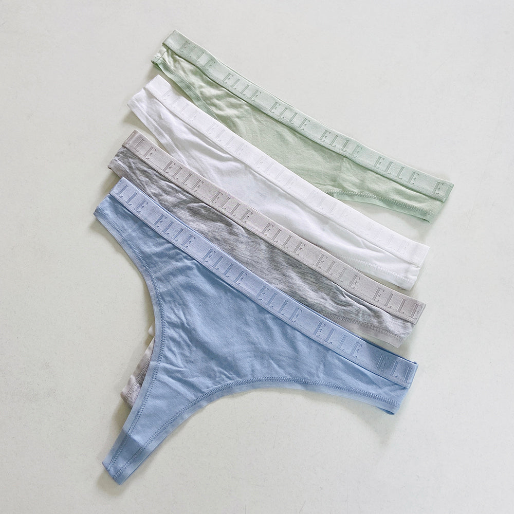 Ladies Cotton Stretch Low Rise Thong