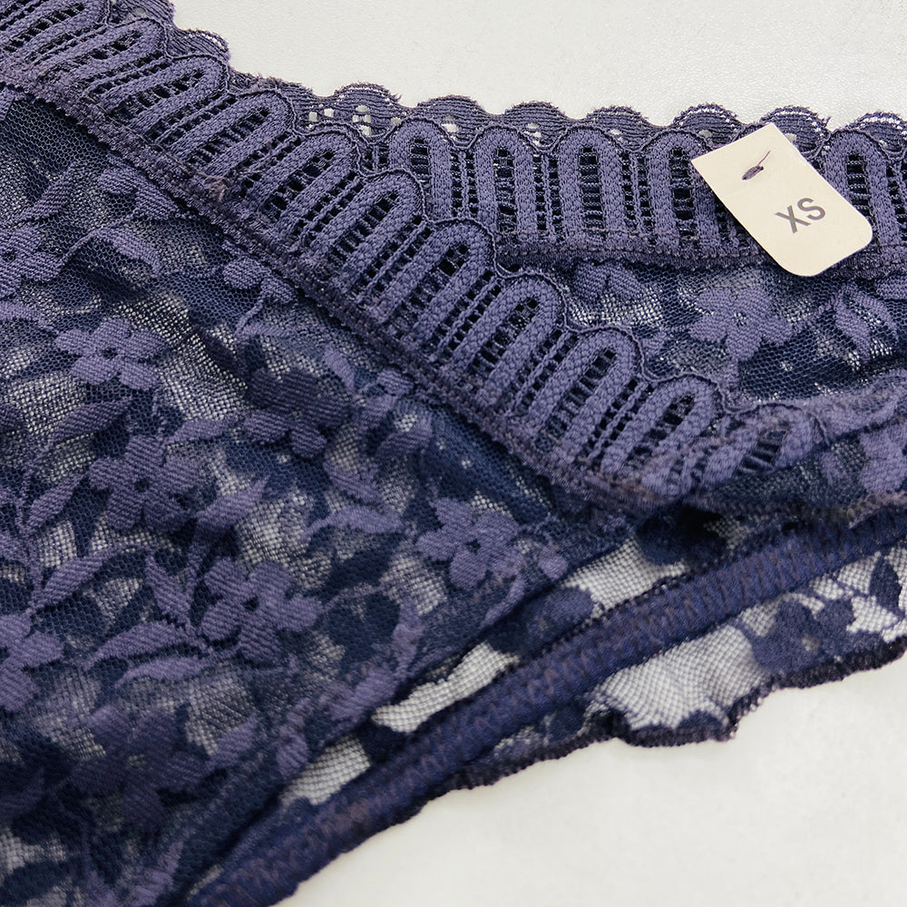 Ladies Lace Thong with Side Ruffles