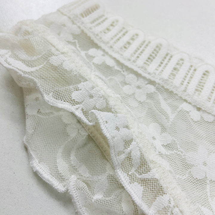 Ladies Lace Thong with Side Ruffles