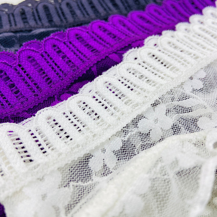 Ladies Lace Thong with Side Ruffles