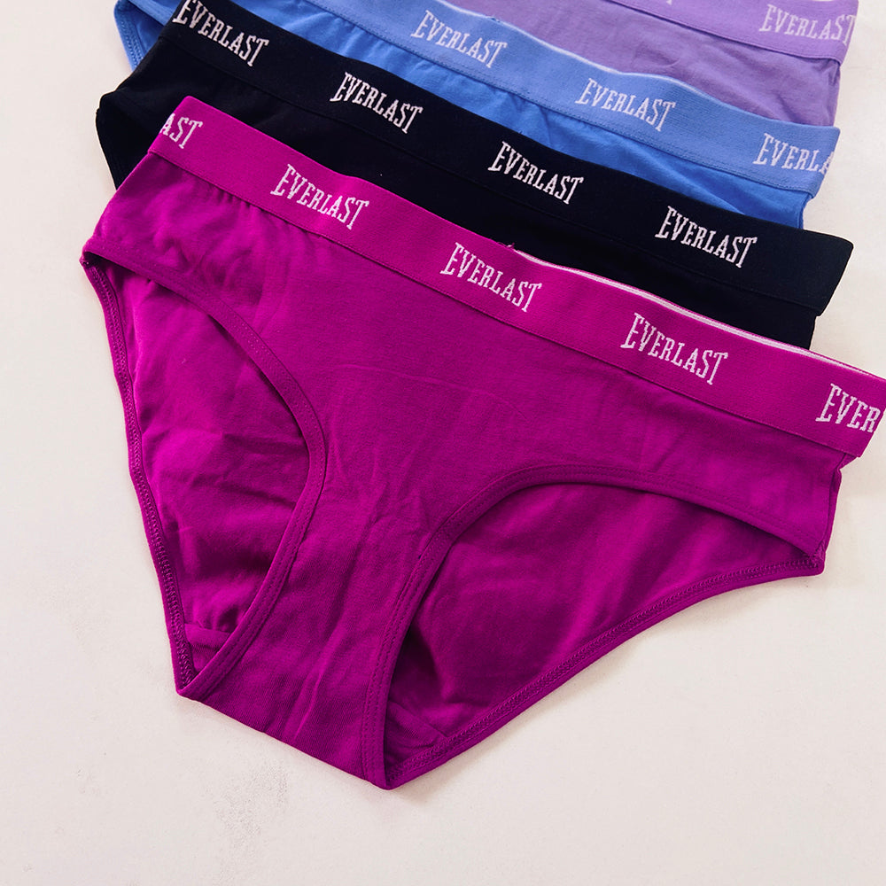 Pack of 4 Womens Mid Rise Tagless Bikini Briefs Underwear