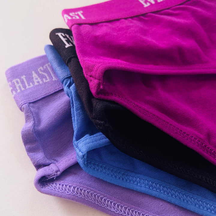 Pack of 4 Womens Mid Rise Tagless Bikini Briefs Underwear