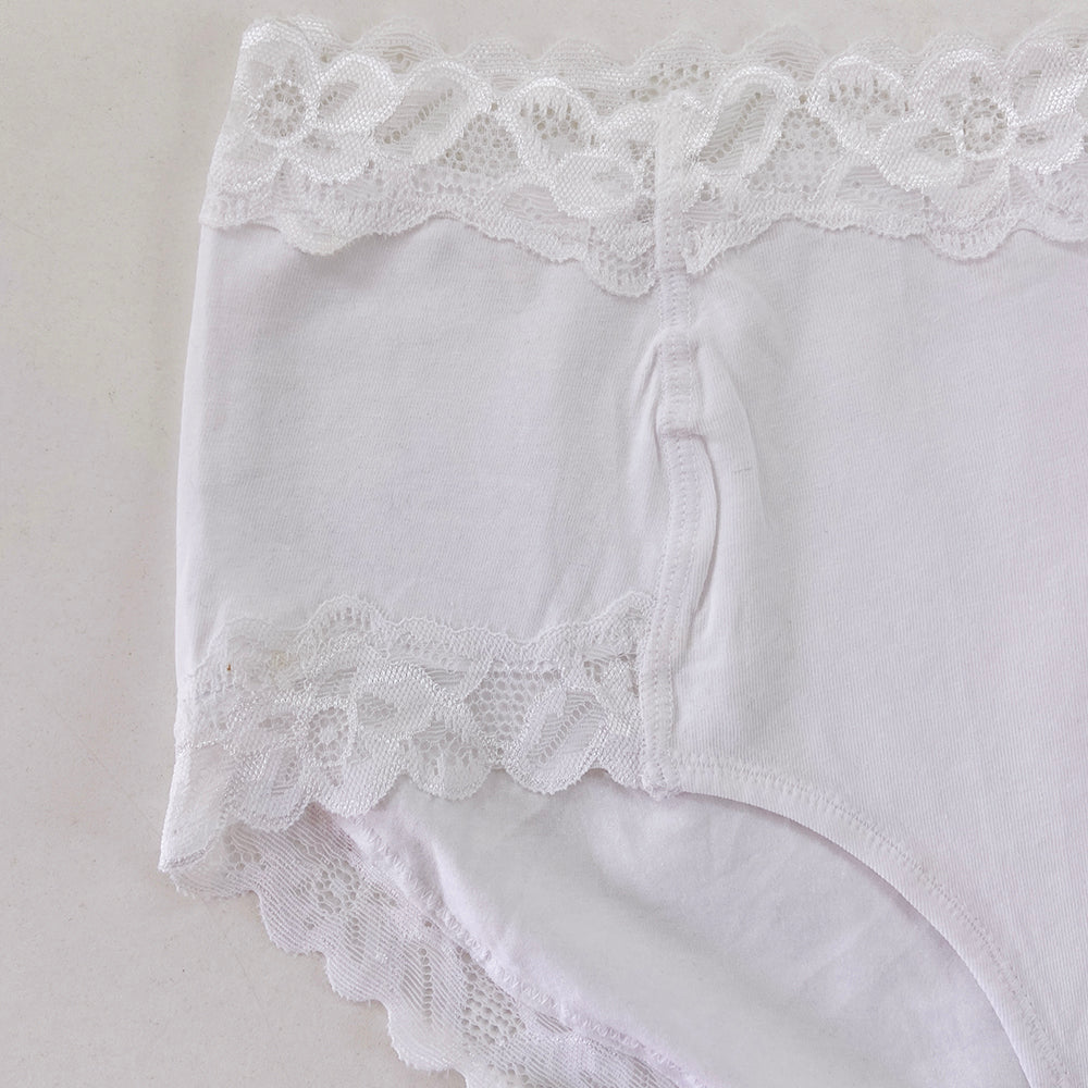 Ladies High Waisted Cotton Brief Panty
