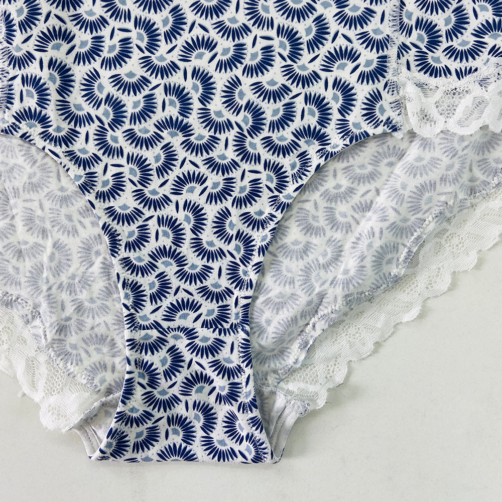 Ladies High Waisted Cotton Brief Panty