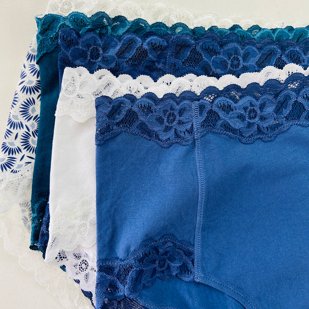 Ladies High Waisted Cotton Brief Panty